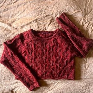 prAna - chunky cropped knit sweater M